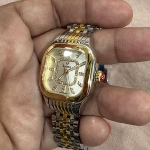 Michele Gold and Silver Bracelet Watch - Picture 15 of 15